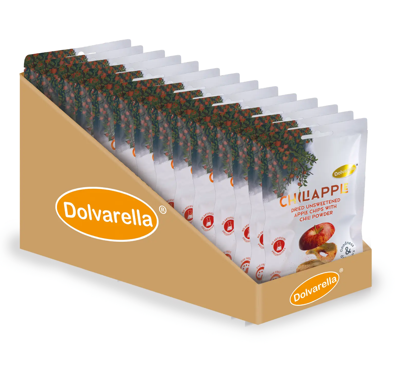 Caja exhibidora de ChiliApple