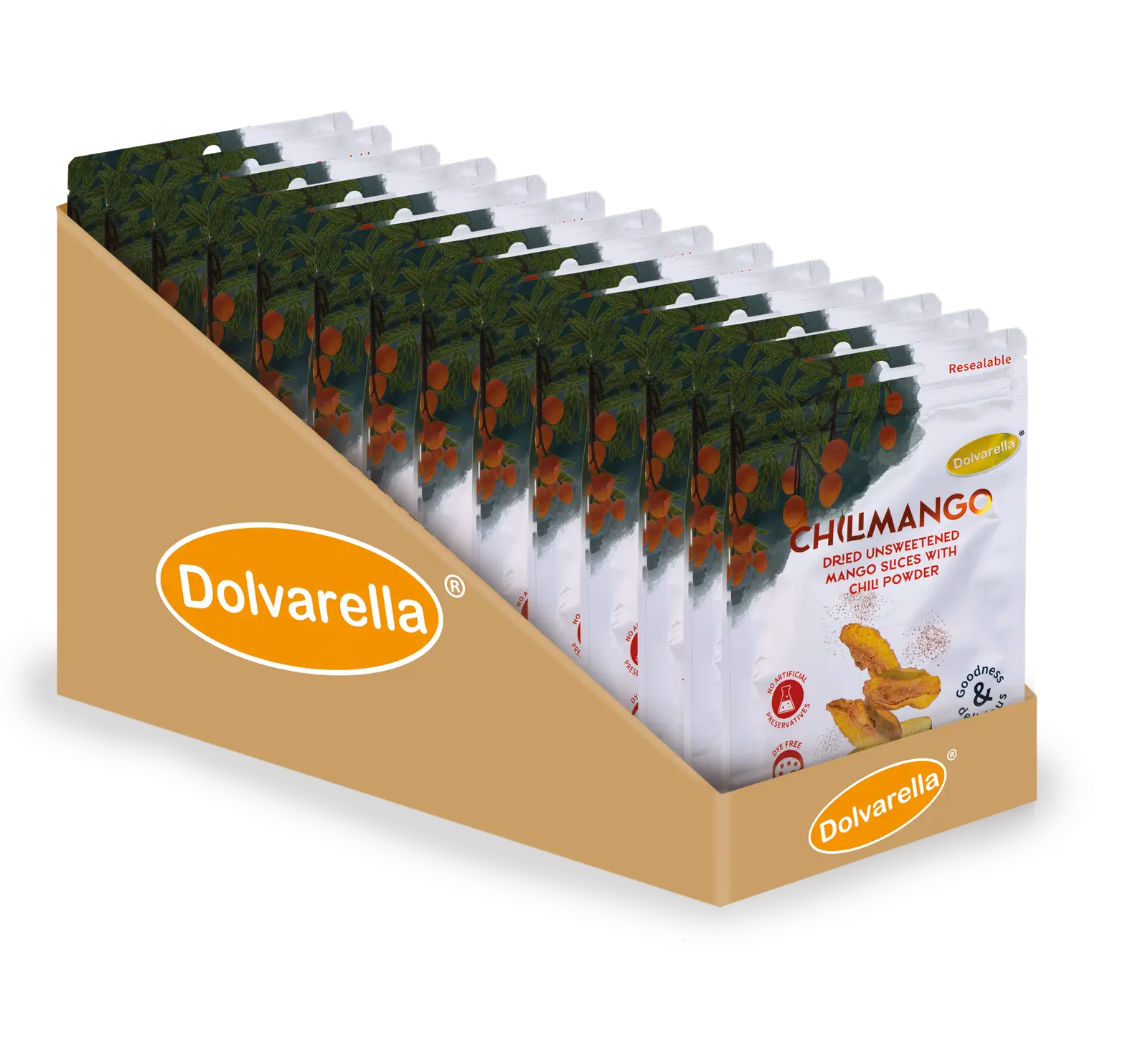 Caja exhibidora de ChiliMango