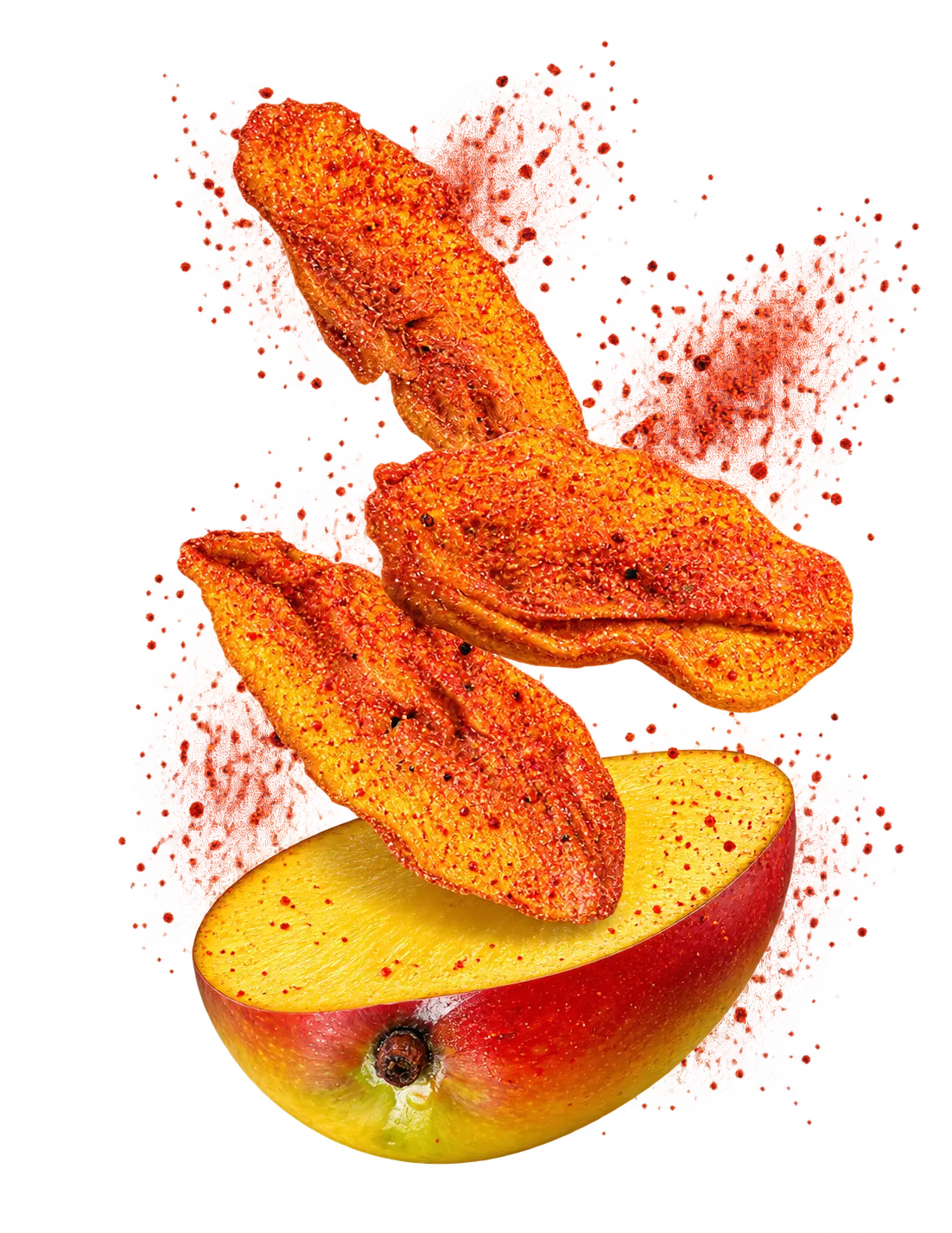 Rebanadas de mango con chile